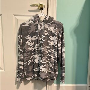 Gray Camouflage Hoodie